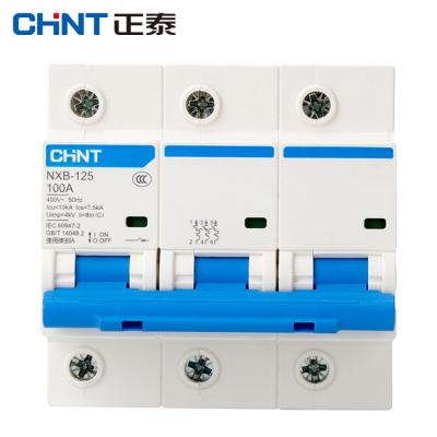 CHINT/正泰電器 NXB-125 3P C100 微型斷路器 4只/盒，36只/箱